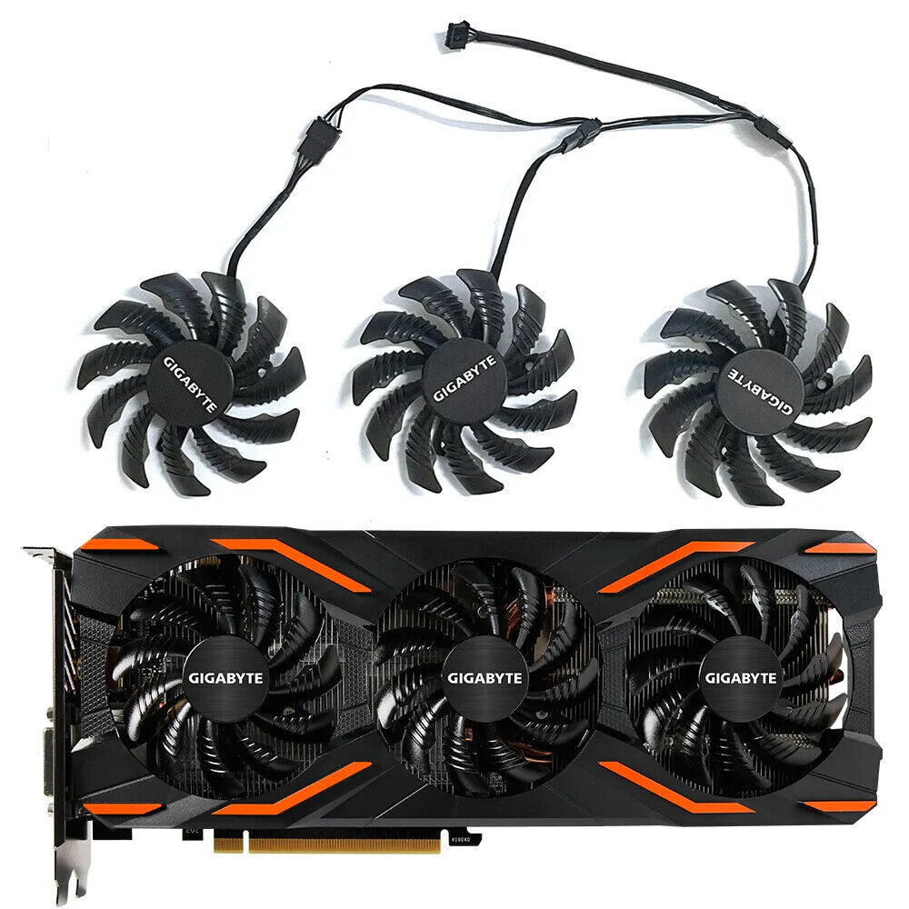 Replacement GPU Fans for Gigabyte GTX 1070 1080 Ti OC Gaming