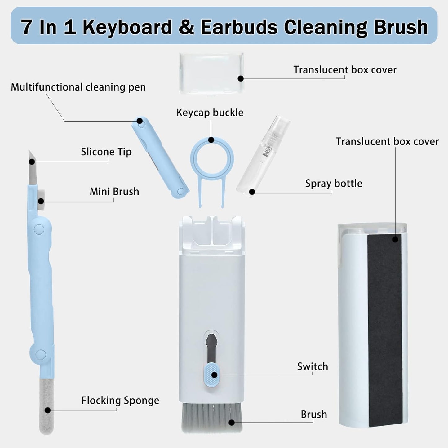 Keyboard Cleaning Brush 7-in-1