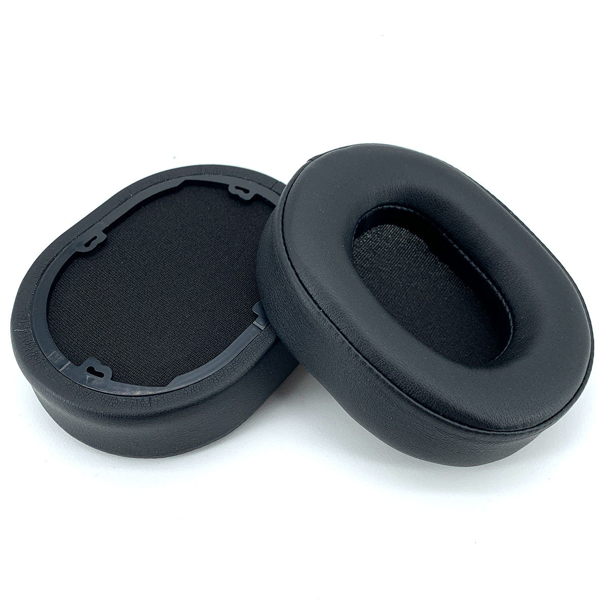 Replacement ear pads compatible with Corsair HS55 black vegan leather