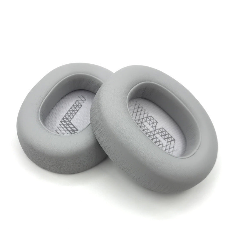 Replacement ear pads compatible with JBL E65BTNC grey vegan leather