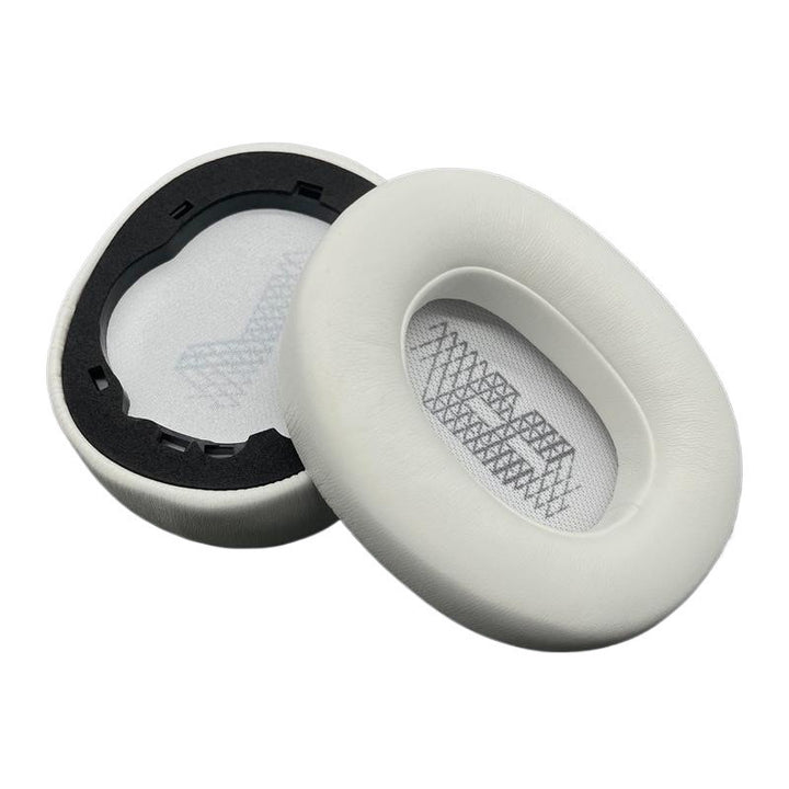 Replacement ear pads compatible with JBL E65BTNC white vegan leather